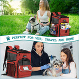 Premium 4 Way Entry Pet Carrier Backpack