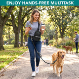 Crossbody Hands Free Dog Leash Bag