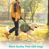 Deluxe Dog Harness Saddle Bag Backpack