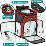 Premium 4 Way Entry Pet Carrier Backpack