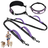 Padded Hands Free Dog Leash Belt - Dual Dog