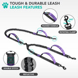 Padded Hands Free Dog Leash Belt - Dual Dog