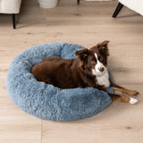 Fluffy Calming Donut Pet Bed