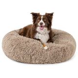 Fluffy Calming Donut Pet Bed