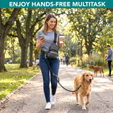 Crossbody Hands Free Dog Leash Bag