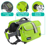 Deluxe Dog Harness Saddle Bag Backpack