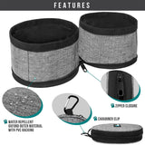 2-in-1 Collapsible Pet Travel Bowls