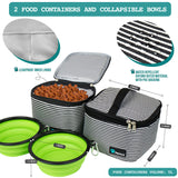 Deluxe Pet Travel Set Organizer Tote Bag