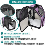 Expandable 3-Way Entry Pet Carrier Backpack