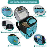 Deluxe Pet Travel Set Organizer Backpack