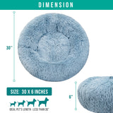 Fluffy Calming Donut Pet Bed
