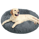 Fluffy Calming Donut Pet Bed