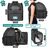 Expandable 3-Way Entry Pet Carrier Backpack