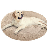 Fluffy Calming Donut Pet Bed