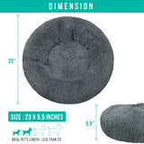 Fluffy Calming Donut Pet Bed