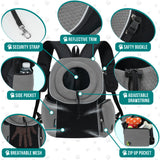 Extra Ventilated Front Chest Pet Carrier Backpack