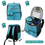 Deluxe Pet Travel Set Organizer Backpack