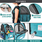Expandable 3-Way Entry Pet Carrier Backpack