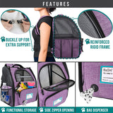 Expandable 3-Way Entry Pet Carrier Backpack