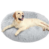 Fluffy Calming Donut Pet Bed