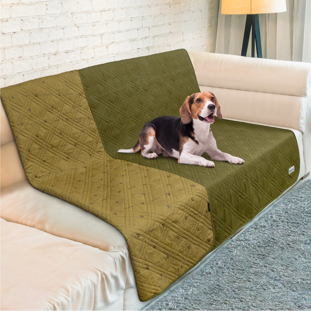 Furniture Cover, 100% Waterproof Protector Cover for Love Seat by Petmaker, Non-Slip, Stain Resistant, Great for Dogs, Pets, and Kids, Brown