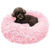 Fluffy Calming Donut Pet Bed