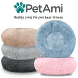 Fluffy Calming Donut Pet Bed