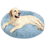 Fluffy Calming Donut Pet Bed