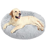 Fluffy Calming Donut Pet Bed