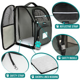Deluxe 2-Way Entry Pet Carrier Backpack