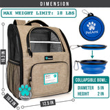 Deluxe 2-Way Entry Pet Carrier Backpack