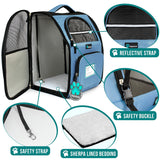 Deluxe 2-Way Entry Pet Carrier Backpack