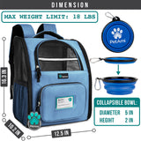 Deluxe 2-Way Entry Pet Carrier Backpack
