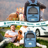 Deluxe 2-Way Entry Pet Carrier Backpack