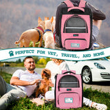 Deluxe 2-Way Entry Pet Carrier Backpack