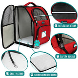 Deluxe 2-Way Entry Pet Carrier Backpack