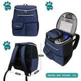 Deluxe Pet Travel Set Organizer Backpack
