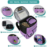 Deluxe Pet Travel Set Organizer Backpack