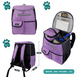 Deluxe Pet Travel Set Organizer Backpack