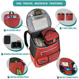 Deluxe Pet Travel Set Organizer Backpack