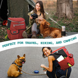 Deluxe Pet Travel Set Organizer Backpack