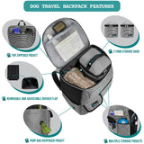 Deluxe Pet Travel Set Organizer Backpack