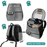 Deluxe Pet Travel Set Organizer Backpack