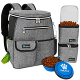 Deluxe Pet Travel Set Organizer Backpack