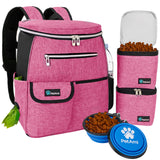 Deluxe Pet Travel Set Organizer Backpack