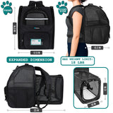 Expandable 3-Way Entry Pet Carrier Backpack