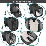 Expandable 3-Way Entry Pet Carrier Backpack