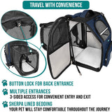 Expandable 3-Way Entry Pet Carrier Backpack