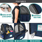 Expandable 3-Way Entry Pet Carrier Backpack