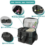 Deluxe Pet Travel Set Organizer Tote Bag